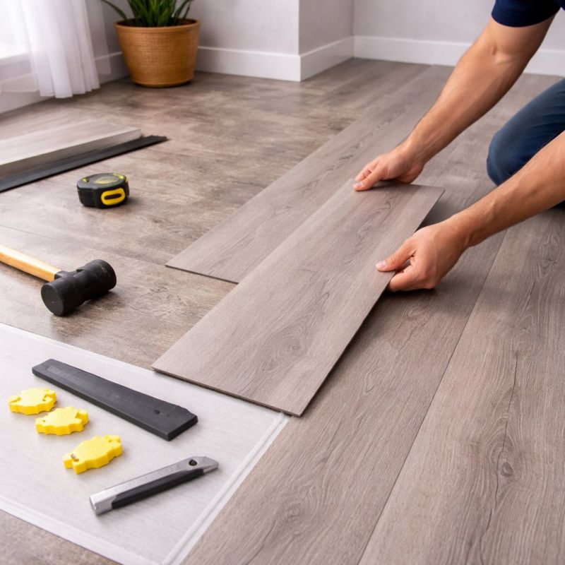 Luxury Vinyl Tile Installation in Rutherford County, NC