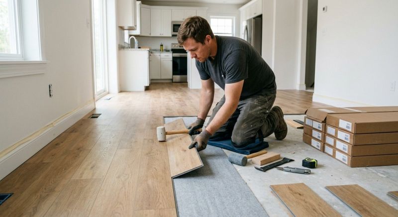 Vinyl Plank Floor Installation in Shelby, NC